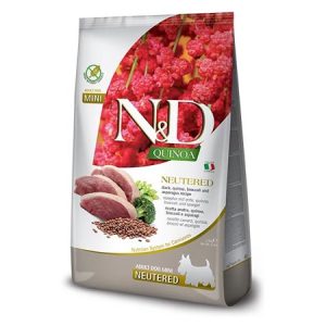 N&D QUINOA NEUTERED MINI DUCK 2,5 KG