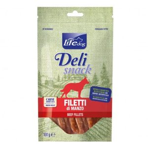 LIFE DOG DELI SNACK MANZO 100 GR